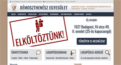 Desktop Screenshot of demoszthenesz.hu
