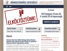 Tablet Screenshot of demoszthenesz.hu